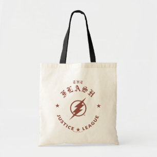 Justice League The Flash Retro Lightning Emblem Tote Bag