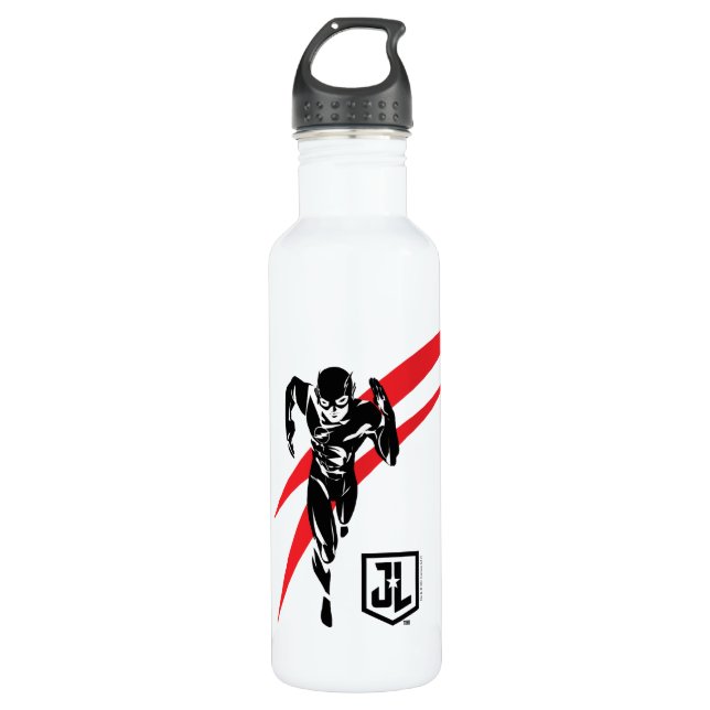Justice League | The Flash Running Noir Pop Art 710 Ml Water Bottle (Front)