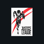 Justice League | The Flash Running Noir Pop Art Canvas Print<br><div class="desc">Check out this black and white stylised drawing of Justice League's The Flash as he runs at top speed. This pop art inspired graphic is accented by red dashes trailing behind The Flash.</div>
