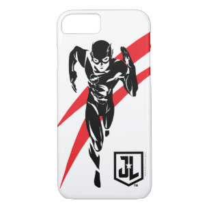 Justice League   The Flash Running Noir Pop Art iPhone 8/7 Case