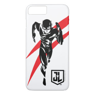 Justice League The Flash Running Noir Pop Art iPhone 8 Plus/7 Plus Case