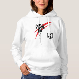 Justice League The Flash Running Noir Pop Art Hoodie