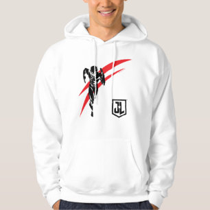 Justice League The Flash Running Noir Pop Art Hoodie