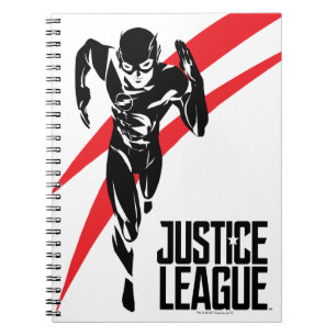 Justice League The Flash Running Noir Pop Art Notebook