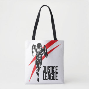 Justice League   The Flash Running Noir Pop Art Tote Bag