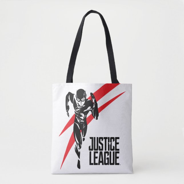 Justice League | The Flash Running Noir Pop Art Tote Bag (Front)