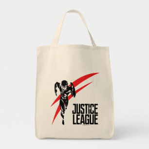 Justice League The Flash Running Noir Pop Art Tote Bag