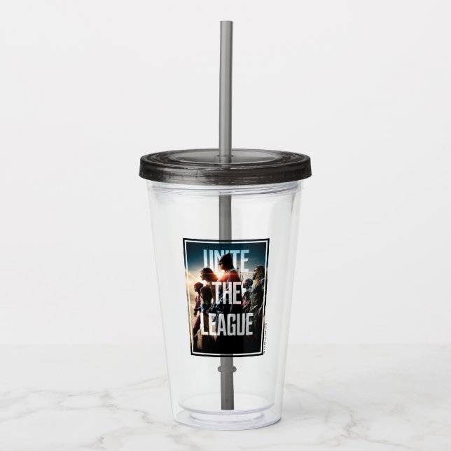 Justice League | Unite The League Acrylic Tumbler (Front)