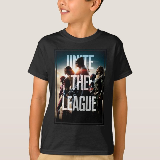 Justice League | Unite The League T-Shirt (Front)