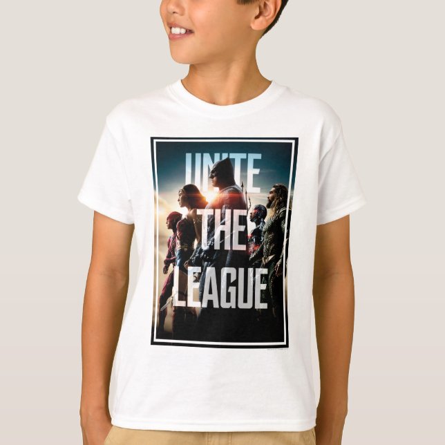 Justice League | Unite The League T-Shirt (Front)