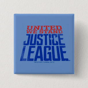 Justice League United We Stand Graphic 15 Cm Square Badge