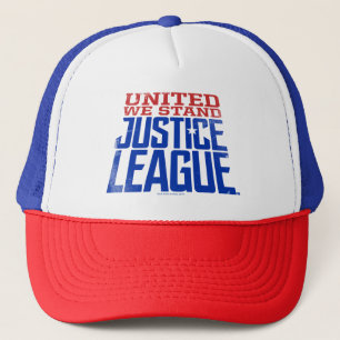 Justice League   United We Stand Graphic Trucker Hat