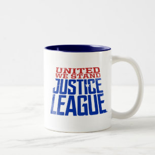 Justice League   United We Stand Graphic Two-Tone Coffee Mug
