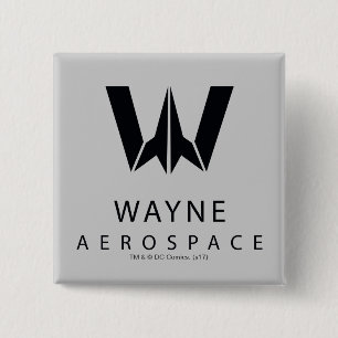 Justice League Wayne Aerospace Logo 15 Cm Square Badge
