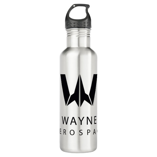 Justice League | Wayne Aerospace Logo 710 Ml Water Bottle (Front)
