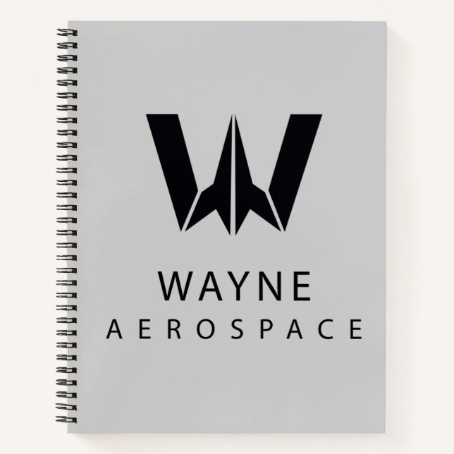 Justice League | Wayne Aerospace Logo Notebook (Front)