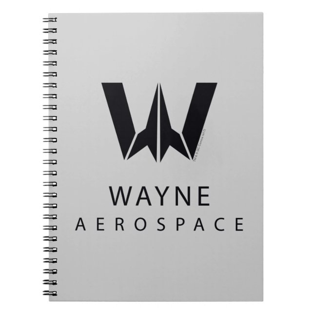 Justice League | Wayne Aerospace Logo Notebook (Front)