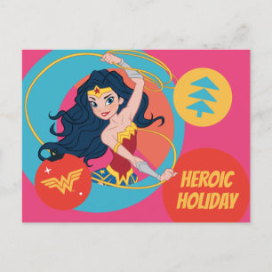 Justice League Wonder Woman Holiday Bauble Postcard