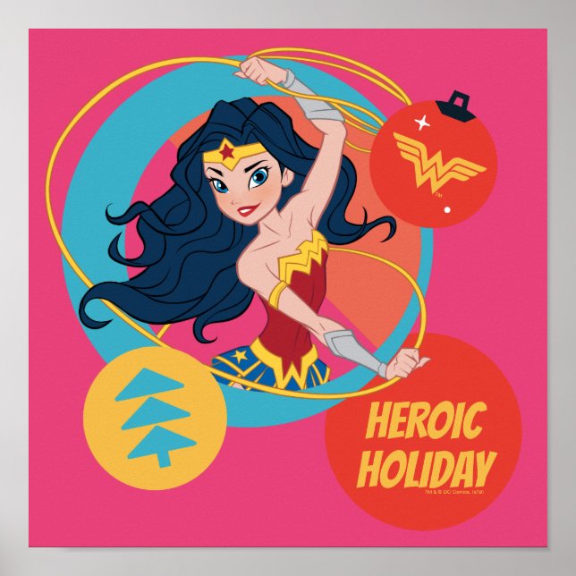 Justice League Wonder Woman Holiday Bauble Poster (Front)
