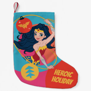 Justice League Wonder Woman Holiday Bauble Small Christmas Stocking