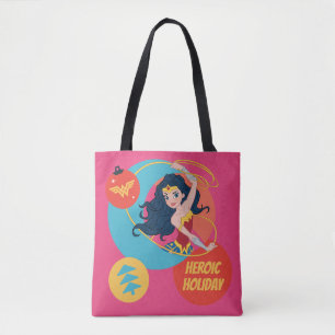 Justice League Wonder Woman Holiday Bauble Tote Bag