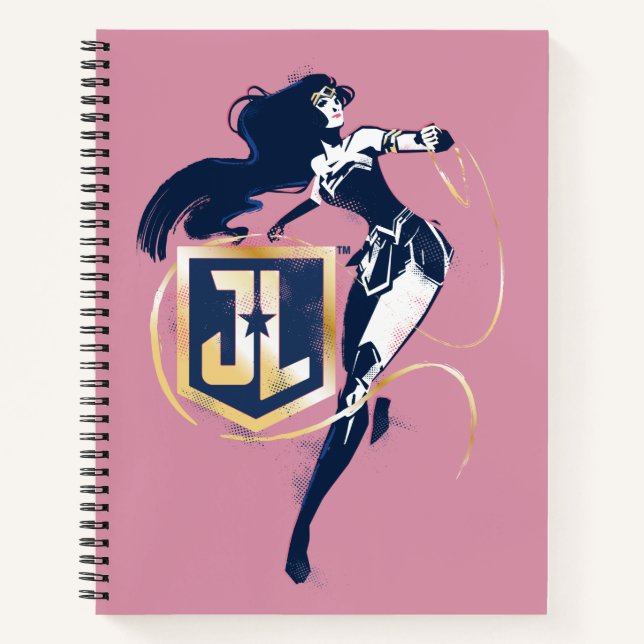 Justice League | Wonder Woman & JL Icon Pop Art Notebook (Front)