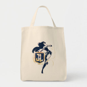 Justice League   Wonder Woman & JL Icon Pop Art Tote Bag