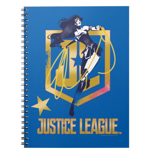 Justice League | Wonder Woman JL Logo Pop Art Notebook (Front)
