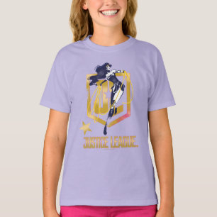 Justice League Wonder Woman JL Logo Pop Art T-Shirt