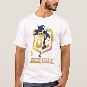 Justice League   Wonder Woman JL Logo Pop Art T-Shirt