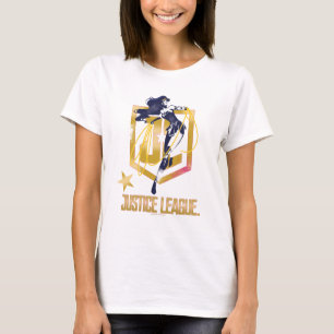 Justice League Wonder Woman JL Logo Pop Art T-Shirt