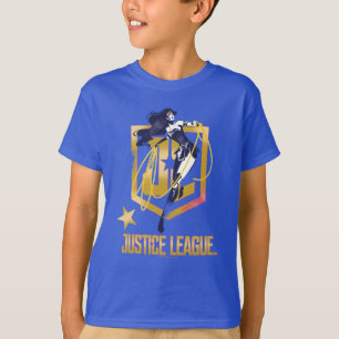 Justice League   Wonder Woman JL Logo Pop Art T-Shirt