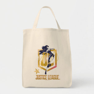 Justice League   Wonder Woman JL Logo Pop Art Tote Bag