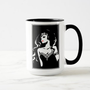 Justice League   Wonder Woman Noir Pop Art Mug