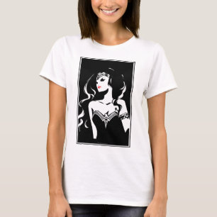 Justice League Wonder Woman Noir Pop Art T-Shirt