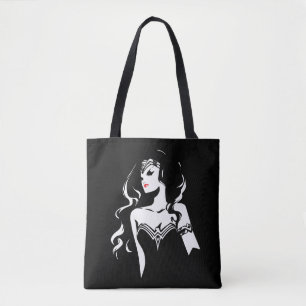 Justice League   Wonder Woman Noir Pop Art Tote Bag