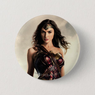 Justice League Wonder Woman On Battlefield 6 Cm Round Badge