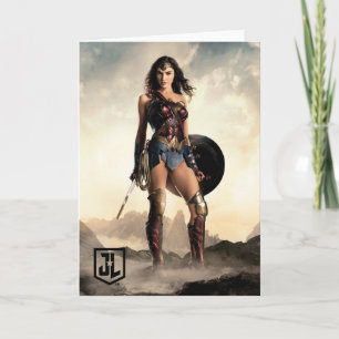 Justice League Wonder Woman On Battlefield Card