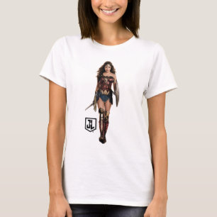 Justice League   Wonder Woman On Battlefield T-Shirt