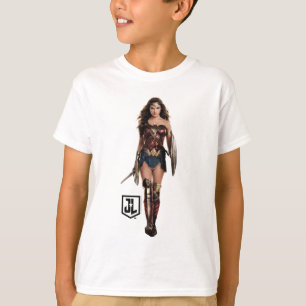 Justice League   Wonder Woman On Battlefield T-Shirt