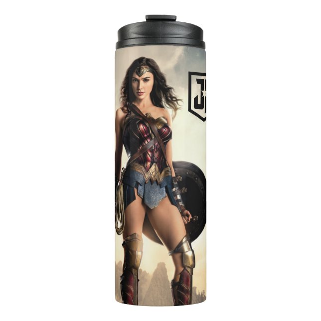 Justice League | Wonder Woman On Battlefield Thermal Tumbler (Front)