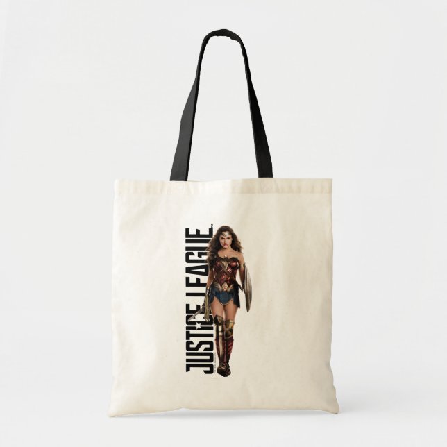 Justice League | Wonder Woman On Battlefield Tote Bag (Front)