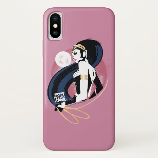 Justice League | Wonder Woman Profile Pop Art Case-Mate iPhone Case (Back)