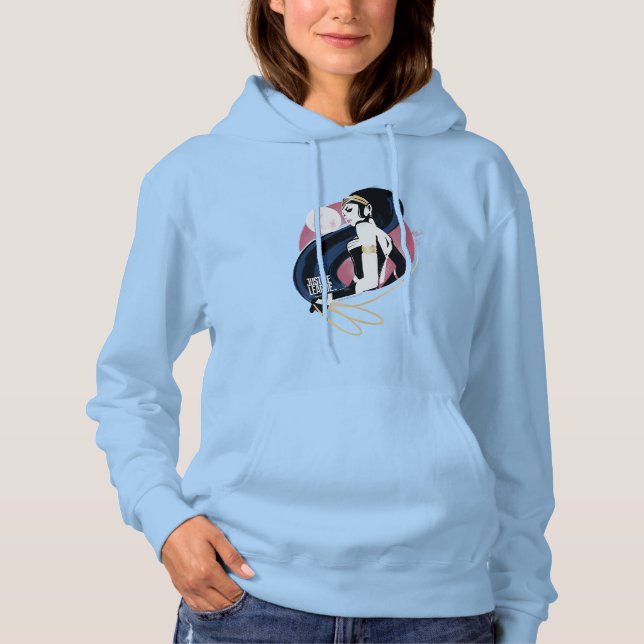 Justice League | Wonder Woman Profile Pop Art Hoodie (Front)
