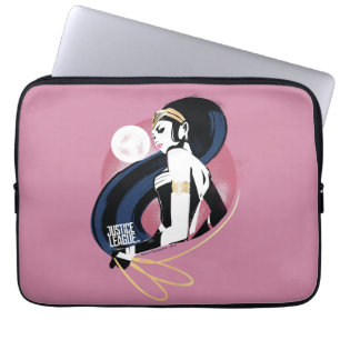 Justice League   Wonder Woman Profile Pop Art Laptop Sleeve
