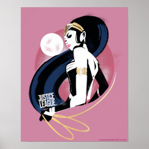 Justice League   Wonder Woman Profile Pop Art Poster