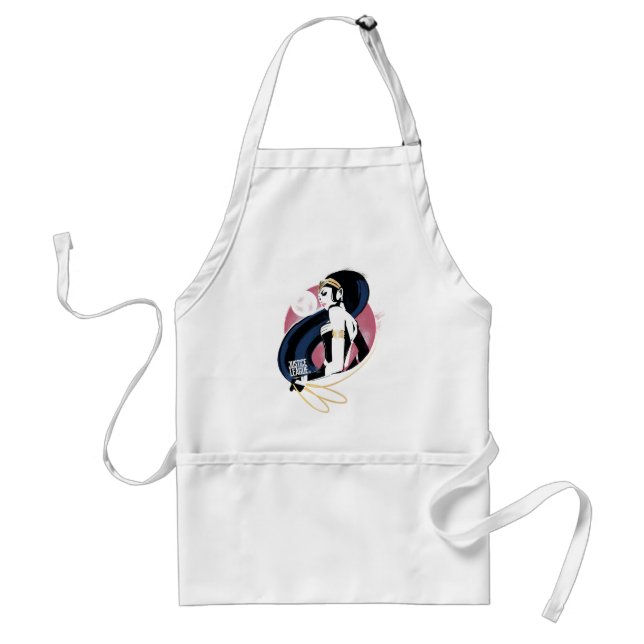 Justice League | Wonder Woman Profile Pop Art Standard Apron (Front)