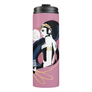 Justice League   Wonder Woman Profile Pop Art Thermal Tumbler