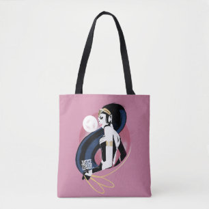 Justice League   Wonder Woman Profile Pop Art Tote Bag