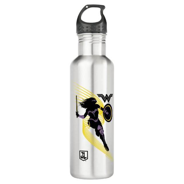 Justice League | Wonder Woman Silhouette Icon 710 Ml Water Bottle (Front)